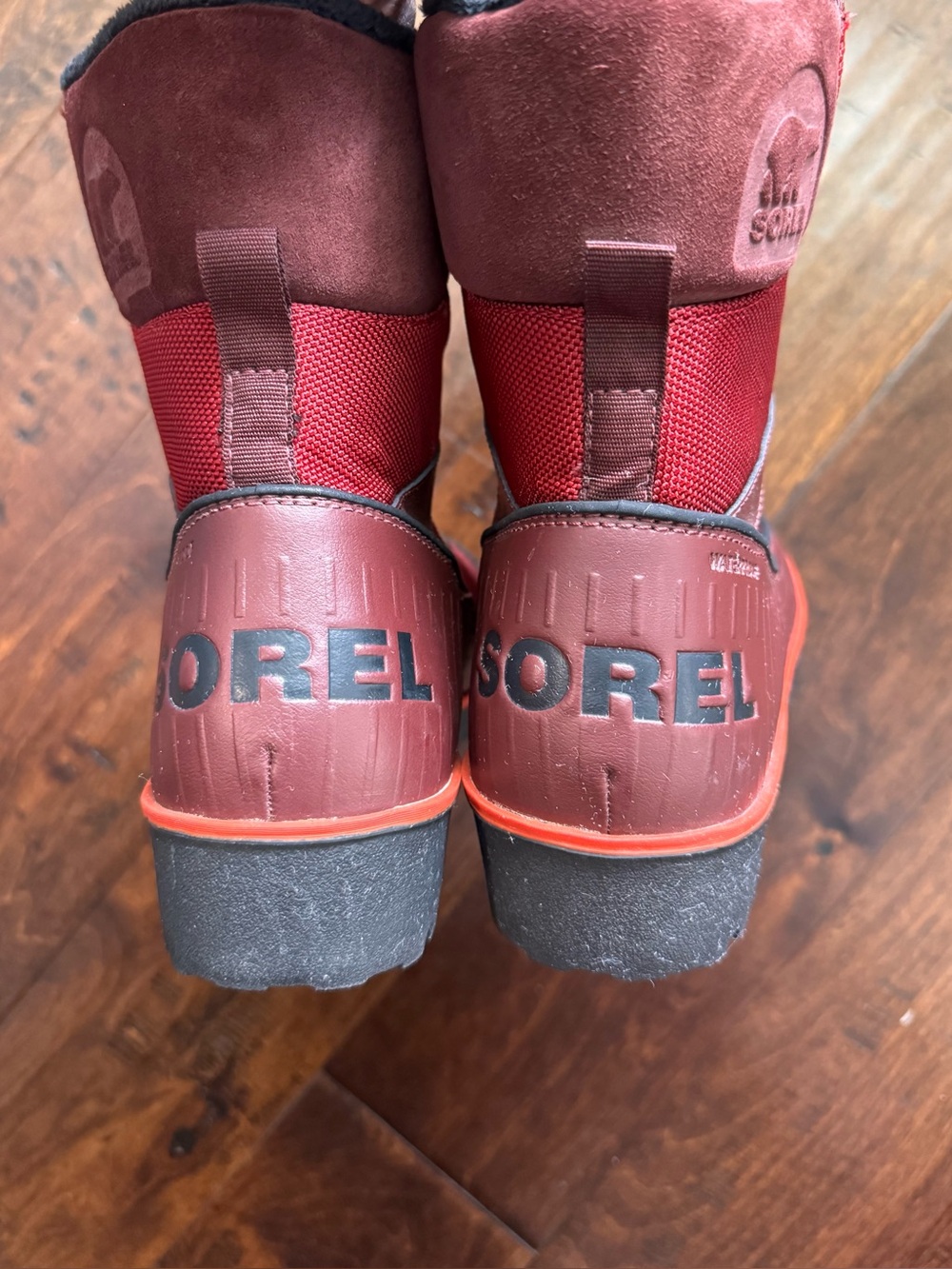 Sorrel Women’s Waterproof Burgundy Winter Boots with Fleece Lining - Picture 7 of 9